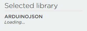 The Particle Web IDE stuck while loading ArduinoJson
