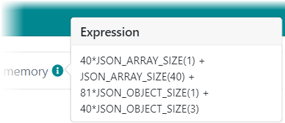 Data structure size expression in the new ArduinoJson Assistant